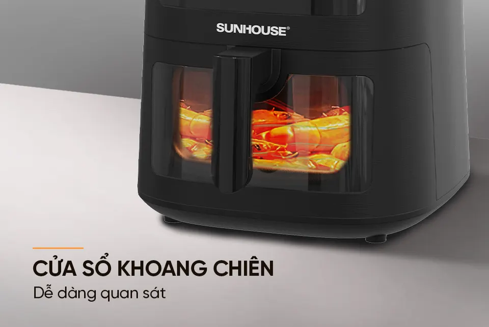 Nồi chiên khng dầu 8L SUNHOUSE SHD4034