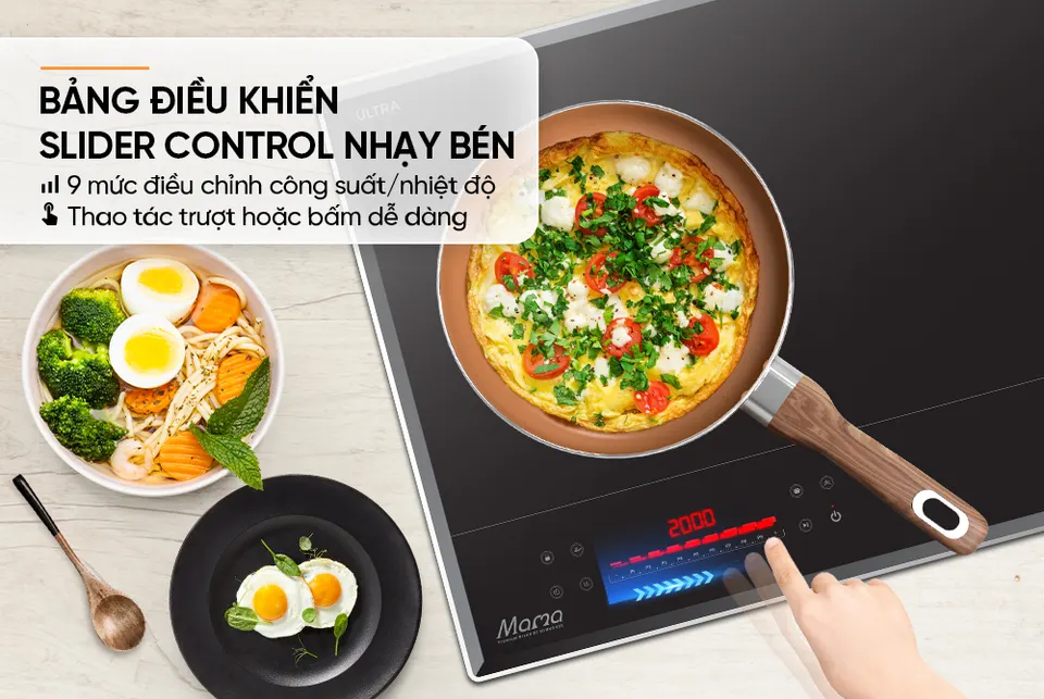 Bếp đôi điện từ SUNHOUSE MAMA MMB5-X9Pro