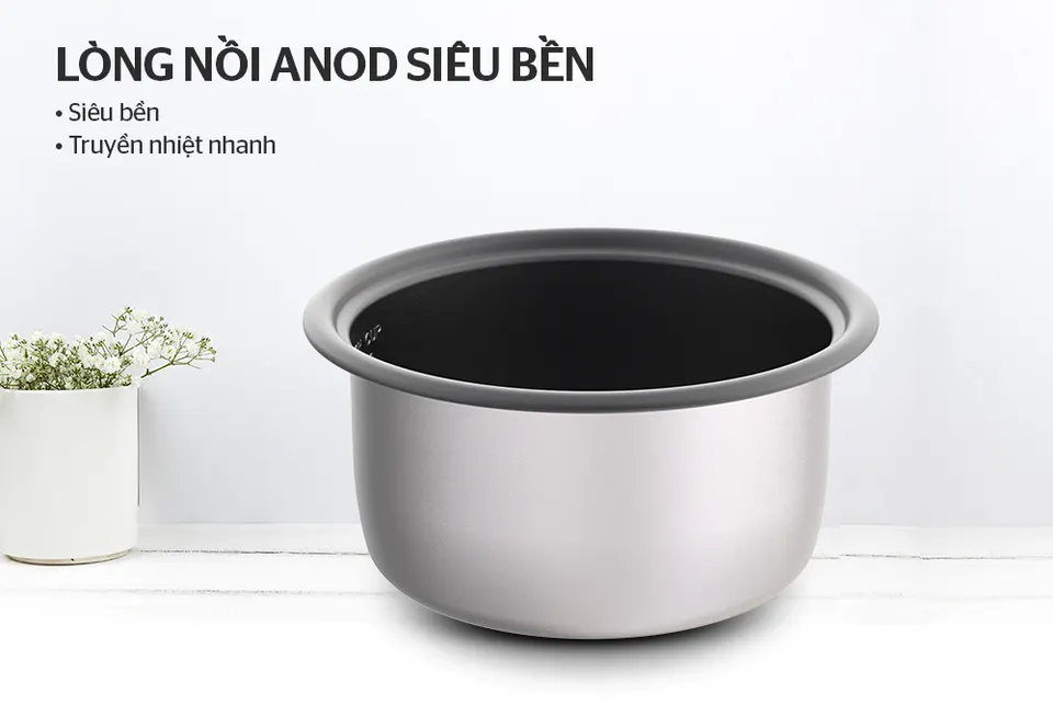 Nồi cơm điện nắp rời 2.8l SUNHOUSE SHD8138