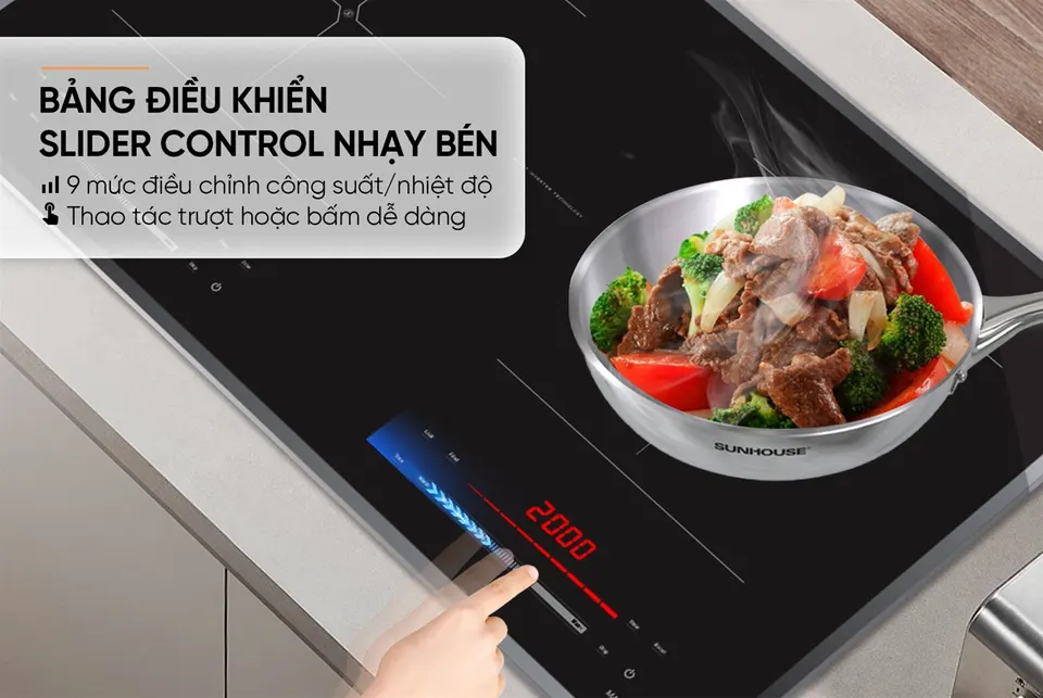 Bếp đôi điện từ hồng ngoại SUNHOUSE MAMA MMB82041-TMD