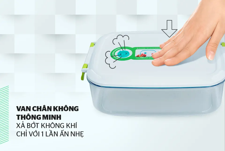 Hộp bảo quản thực phẩm thông minh 400ml BioZone KB-SM400S