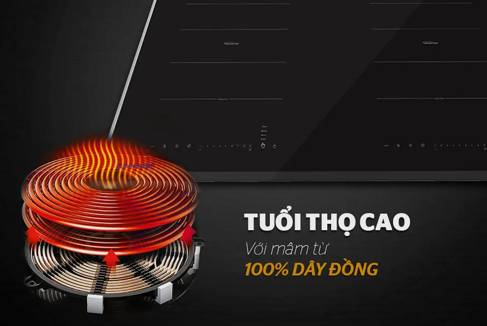 Bếp đôi điện từ SUNHOUSE SHB DI66