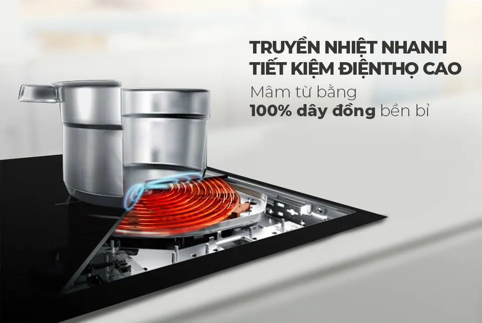 Bếp đôi điện từ SUNHOUSE SHB98-HP