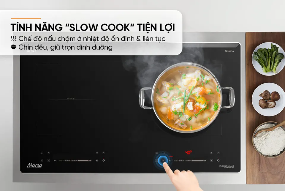 Bếp đôi điện từ SUNHOUSE MMB586-PRO