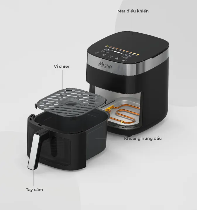 Nồi chiên không dầu 6.5L SUNHOUSE SHD4092