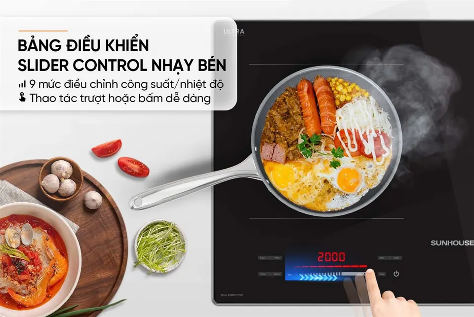 Bếp từ đôi hồng ngoại SUNHOUSE SHB82071-VMD