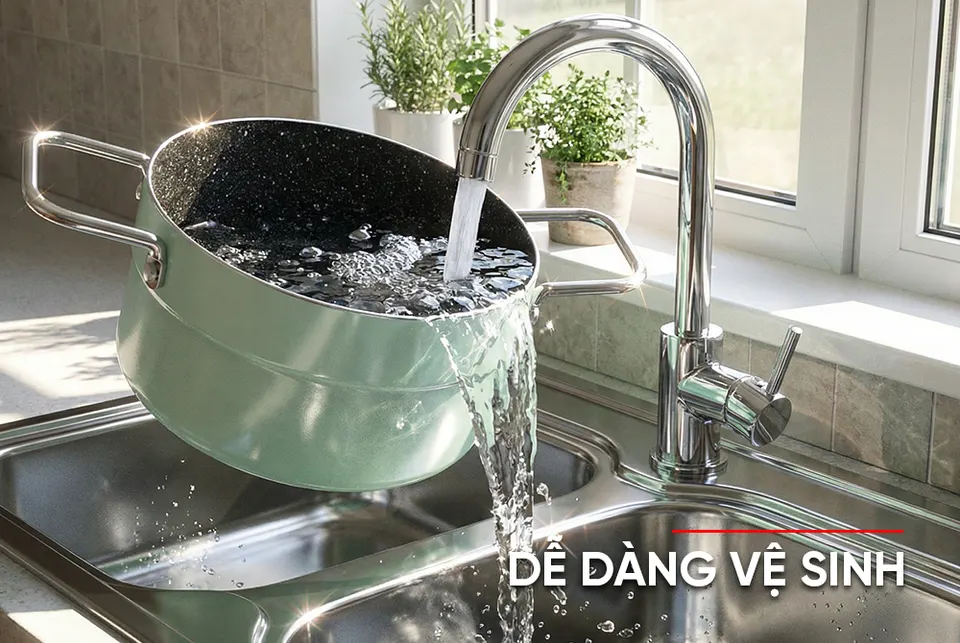 Bộ nồi chống dính đáy từ eco SUNHOUSE SHG1122MX