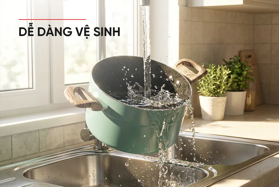Bộ nồi chống dính đáy từ eco SUNHOUSE SHG1122MC
