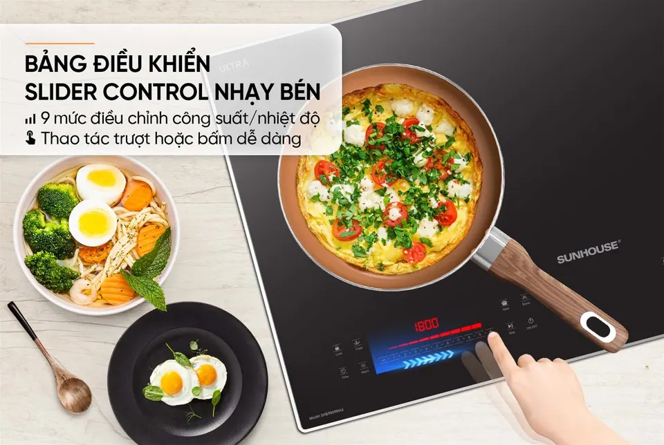 Bếp đôi điện từ SUNHOUSE SHB5999MAX