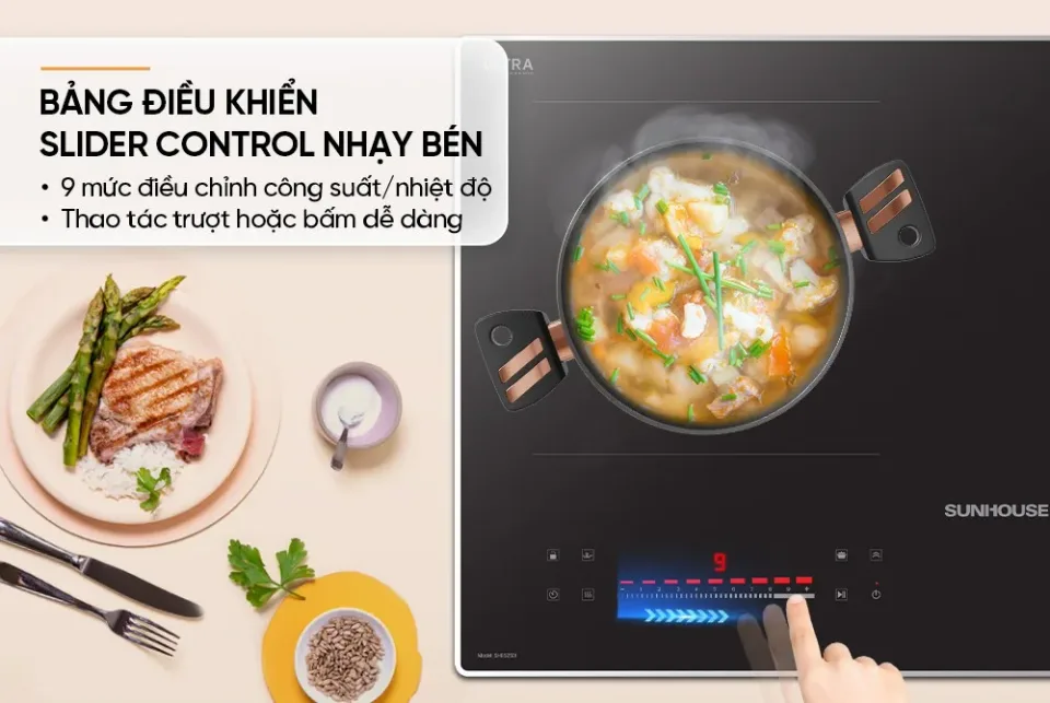 Bếp đôi điện từ SUNHOUSE SHB525DI 6