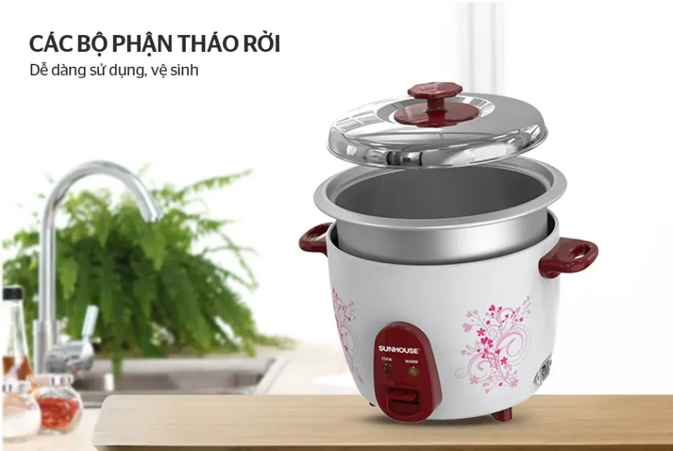 Nồi cơm điện nắp rời 2.2l SUNHOUSE SHD8136 5