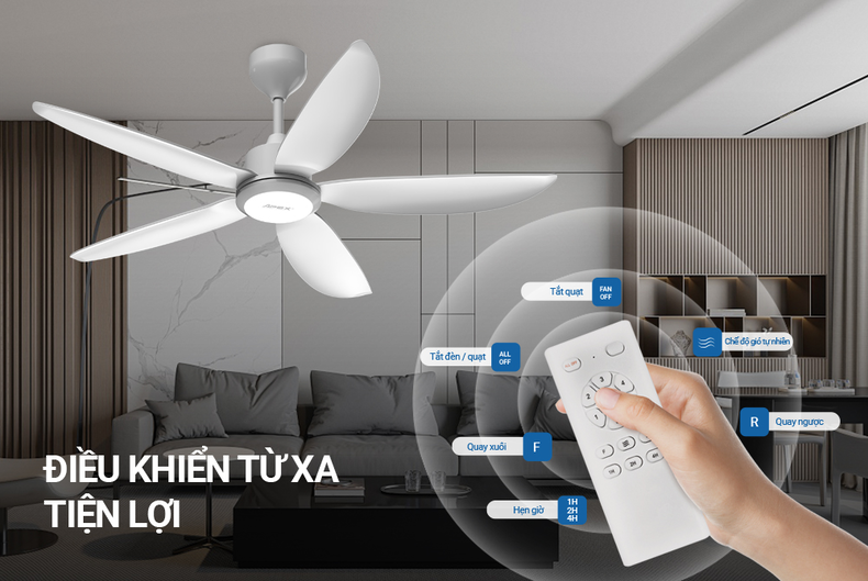 Tham khảo những mẫu quạt trần đèn hiện đại và tiết kiệm tại SUNHOUSE