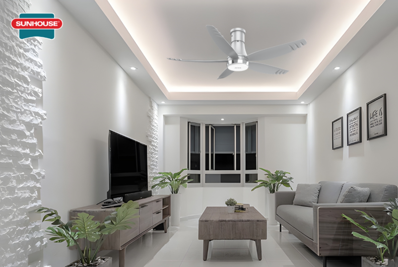 Quạt trần lắp trần thạch cao cần ưu tiên động cơ BLDC để hạn chế rung lắc