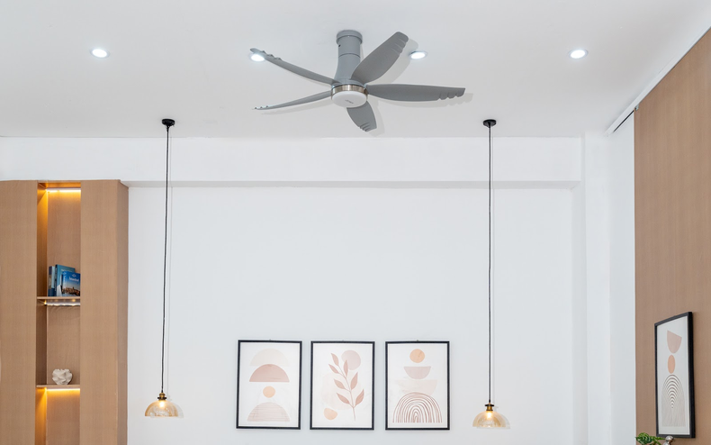 Các mẫu quạt có trục siêu ngắn sẽ là lựa chọn lý tưởng cho phòng khách chung cư trần thấp