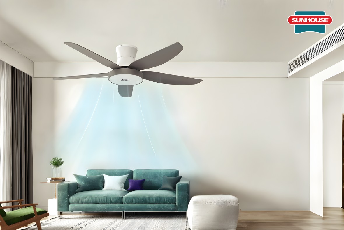 Chiều cao trần lý tưởng để lắp đặt quạt trần là 2.5 - 3.0m