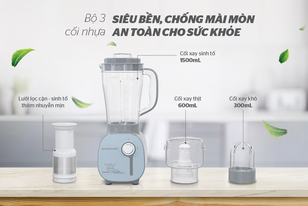máy xay sinh tố tích hợp đầu lọc SHD5312B