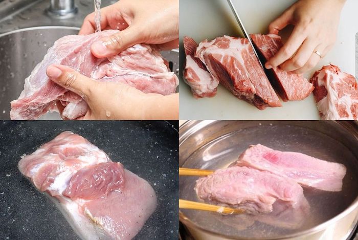 Sơ chế thịt heo là bước vô cùng quan trọng trong quá trình chế biến thịt xá xíu bằng nồi chiên không dầu