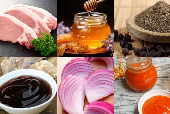 Món thịt nướng mật ong bằng nồi chiên không dầu cần nhiều gia vị để món ăn đậm đà