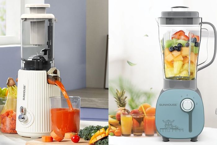Máy ép chậm không thể xay sinh tố do cả 2 sản phẩm có nguyên lý hoạt động khác nhau