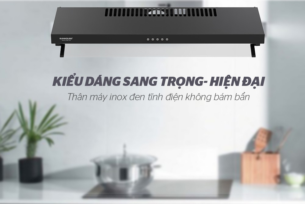 Đèn led trên máy hút mùi
