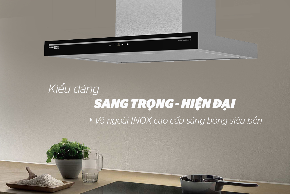Máy hút mùi kiểu dáng nhỏ gọn