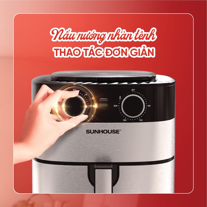 Nồi chiên không dầu cơ không có chế độ vẫn mang đến món đậu bắp thơm ngon