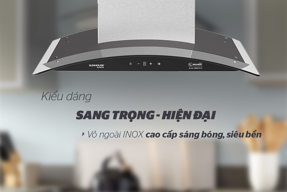 Máy hút mùi vật liệu cách âm