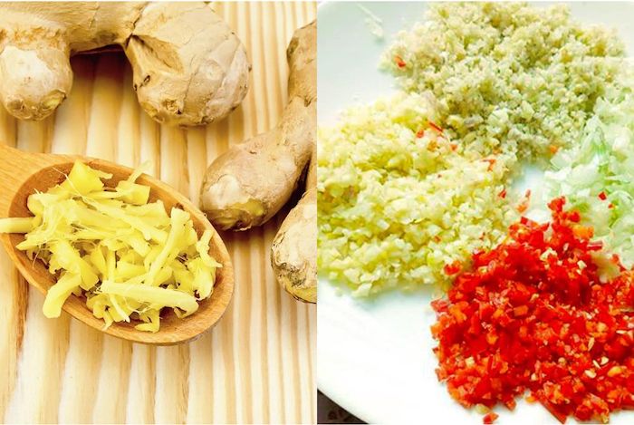 Sơ chế các nguyên liệu để ướp thịt vịt