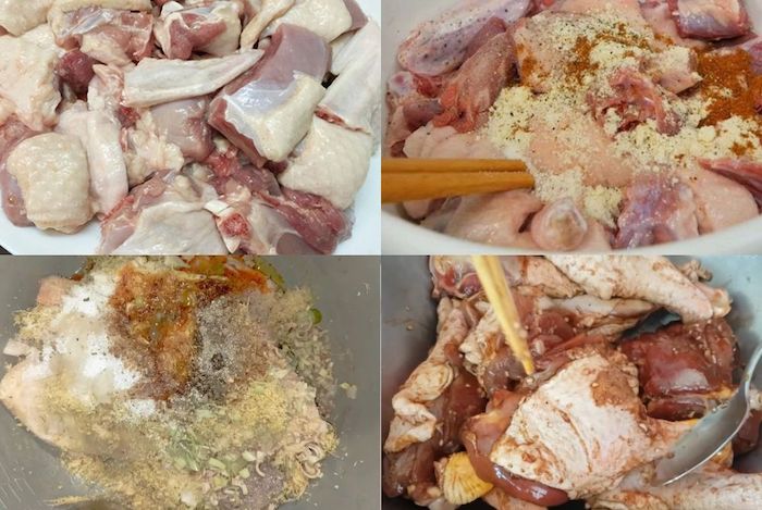 Ướp thịt vịt với gia vị từ 4 - 8 tiếng trong ngăn mát tủ lạnh.