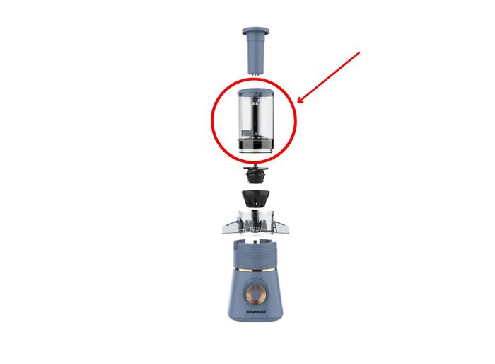 Ống tiếp thực phẩm có đường kính lớn dùng để tiếp nhận nguyên liệu cần ép