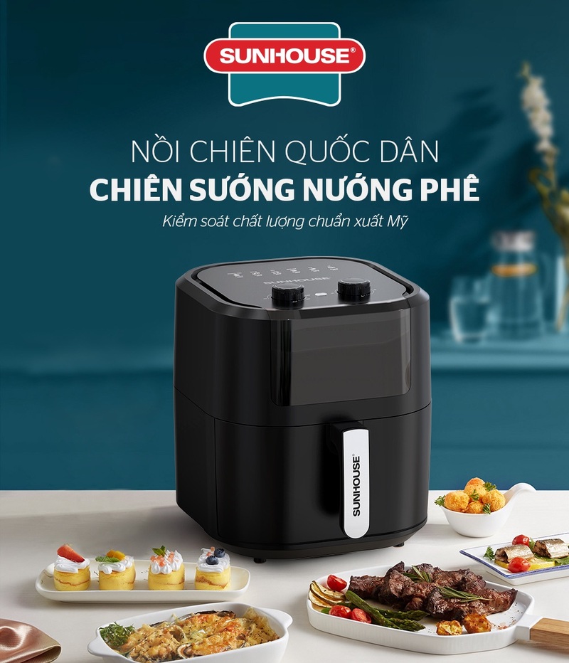 Nồi chiên không dầu 9L SHD4036 hiện đại, sang trọng