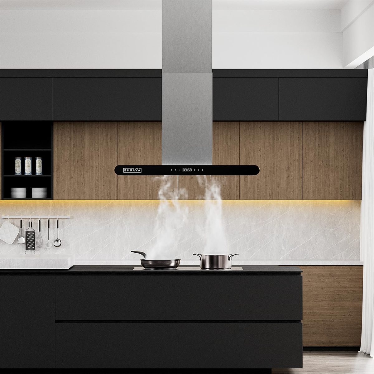 Máy hút mùi đảo công nghệ hút đảo 2 chiều