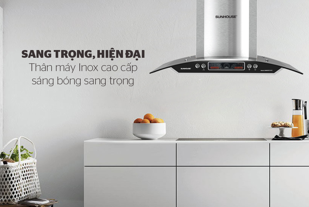Máy hút mùi làm từ inox