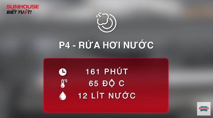 Chương tình rửa hơi nước