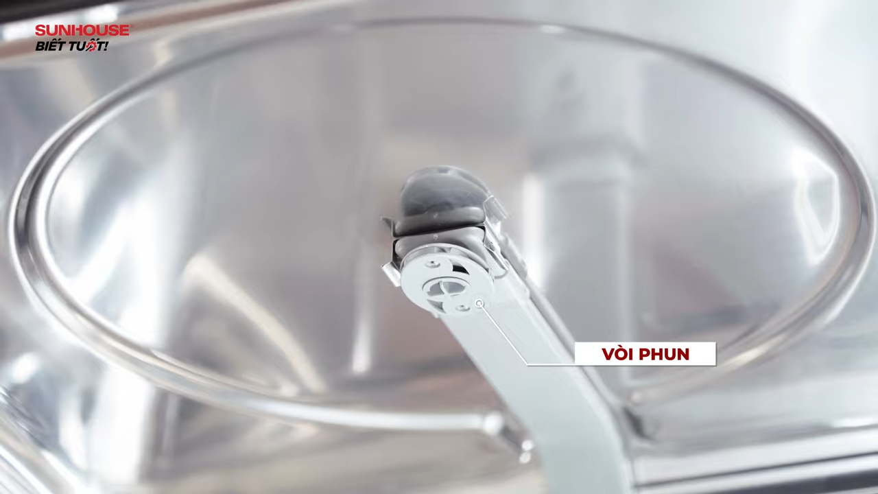 Vòi phun trên của máy rửa chén