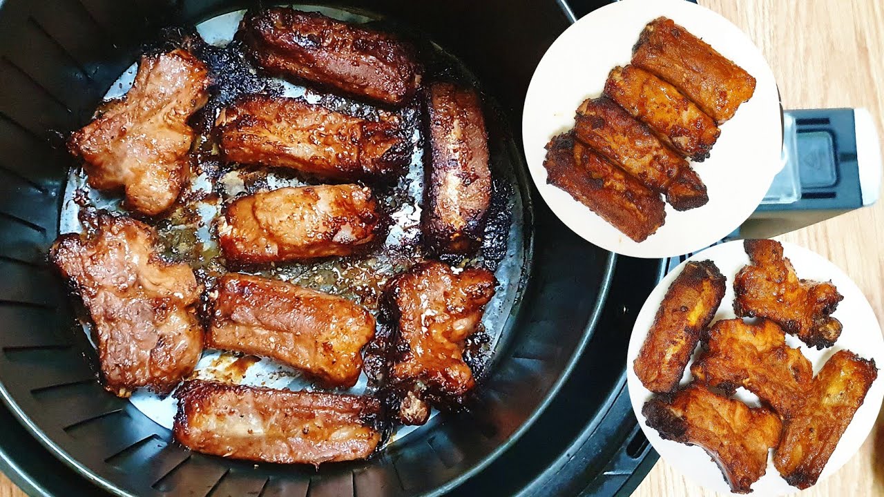 Xếp sườn với khoảng cách vừa phải để đảm bảo sườn chín đều
