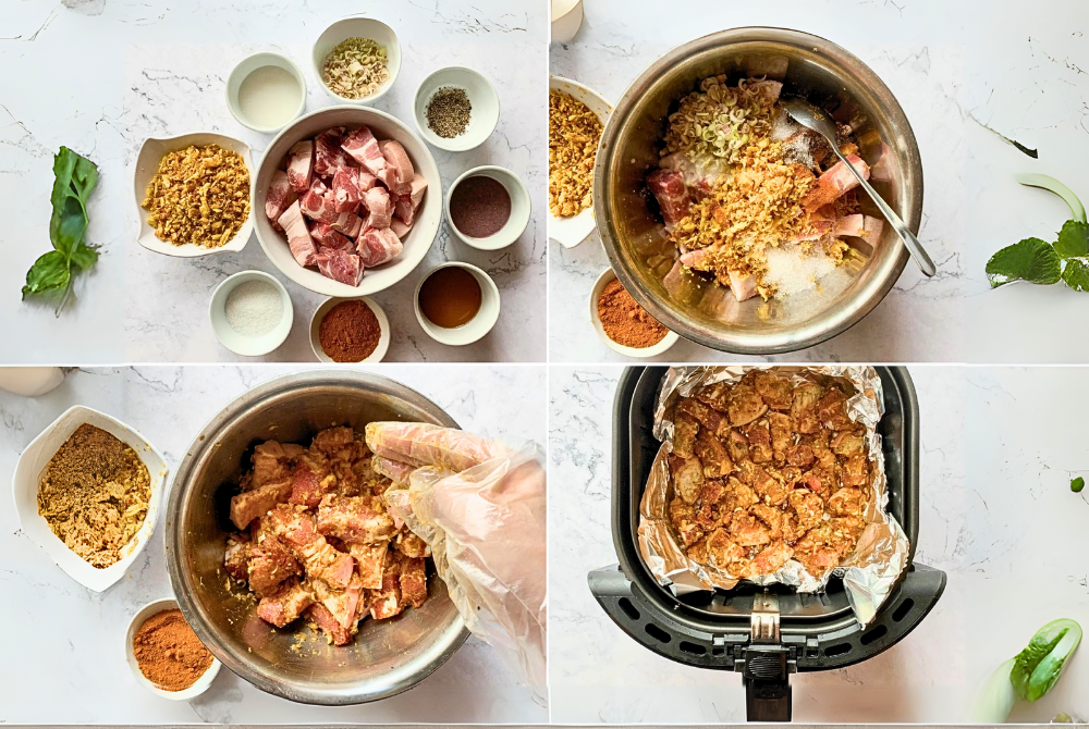 Cách ướp thịt ba chỉ nướng riềng sả thơm ngon
