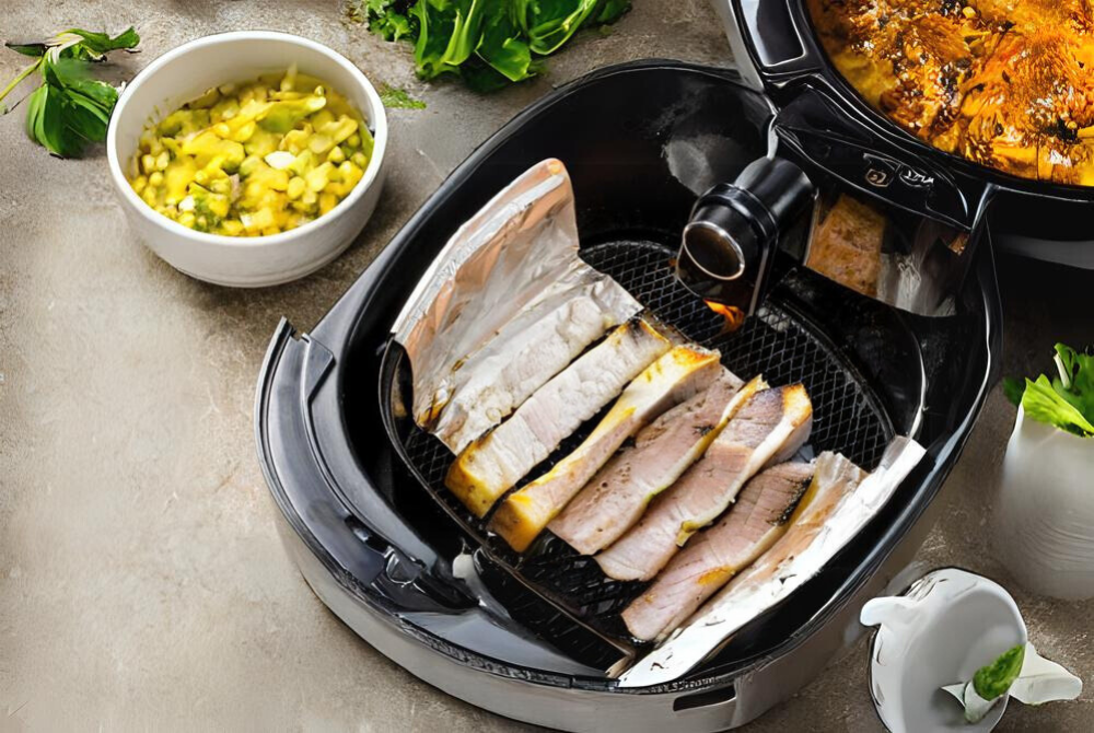 Lót giấy bạc trong quá trình nướng giúp nồi luôn sạch sẽ
