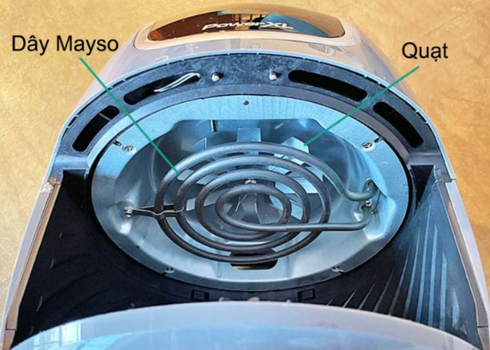 Quạt gió bị hỏng khiến nồi chiên không dầu kêu to