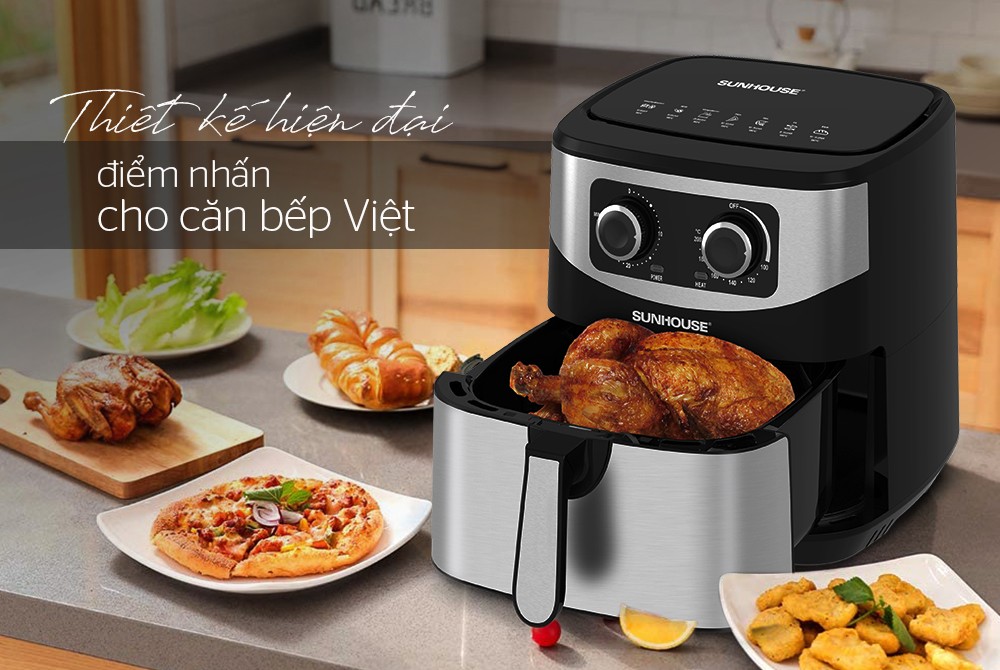 Nồi chiên không dầu SHD4035 khoang chiên lớn