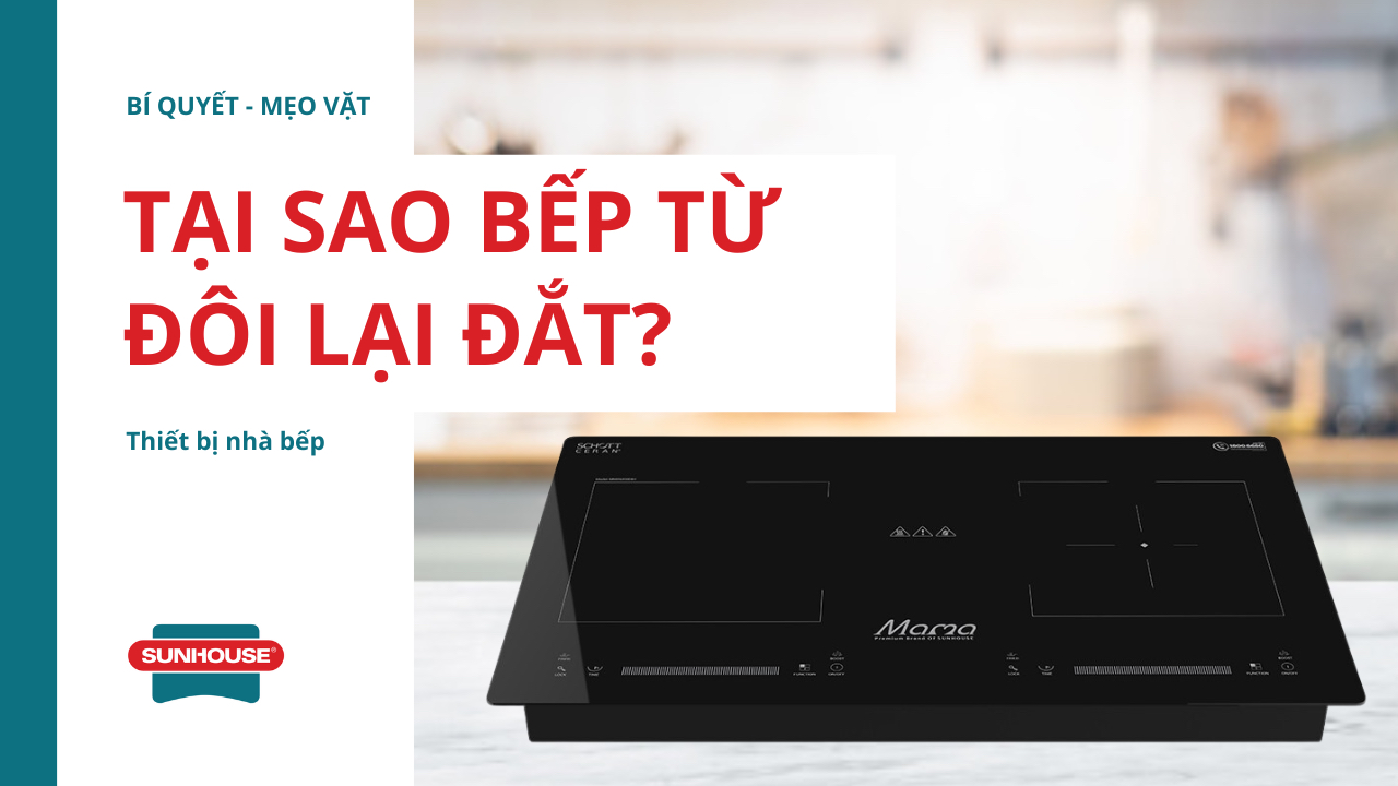 Tại sao bếp từ đôi lại đắt