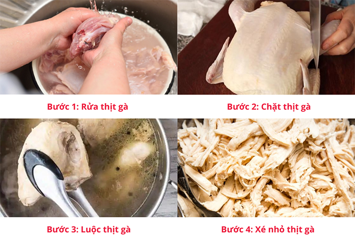 Các bước sơ chế gà sống sao cho món cháo gà thơm ngon, béo ngậy