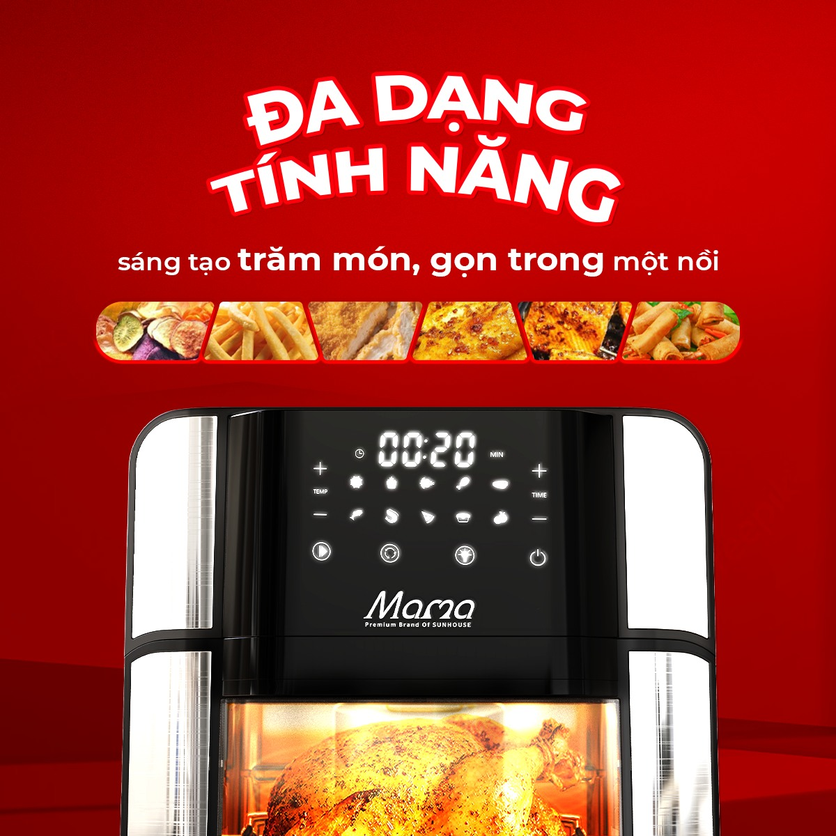 Nồi chiên không dầu Sunhouse