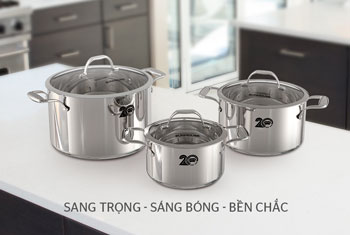 Chất liệu nồi là Inox 304 an toàn tuyệt đối