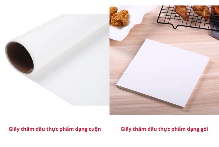Chọn loại giấy thấm dầu phù hợp với lượng đồ ăn