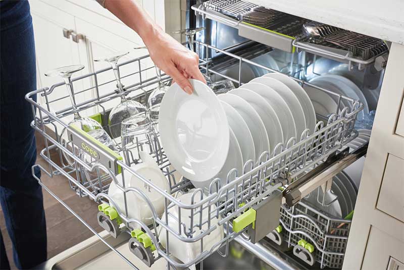 Bát đĩa sau khi rửa bằng máy