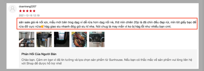 Chiên thịt bằng nồi chiên không dầu tiết kiệm điện và tiết kiệm thời gian chỉ mất 20 phút
