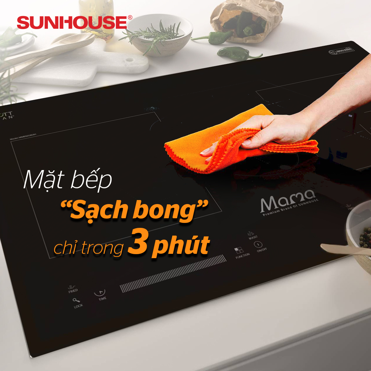 MỘT TRONG CÁC CÁCH ĐỂ BẾP TỪ HOẠT ĐỘNG HIỆU QUẢ VÀ BỀN NHẤT: THƯỜNG XUYÊN VỆ SINH BẾP 1