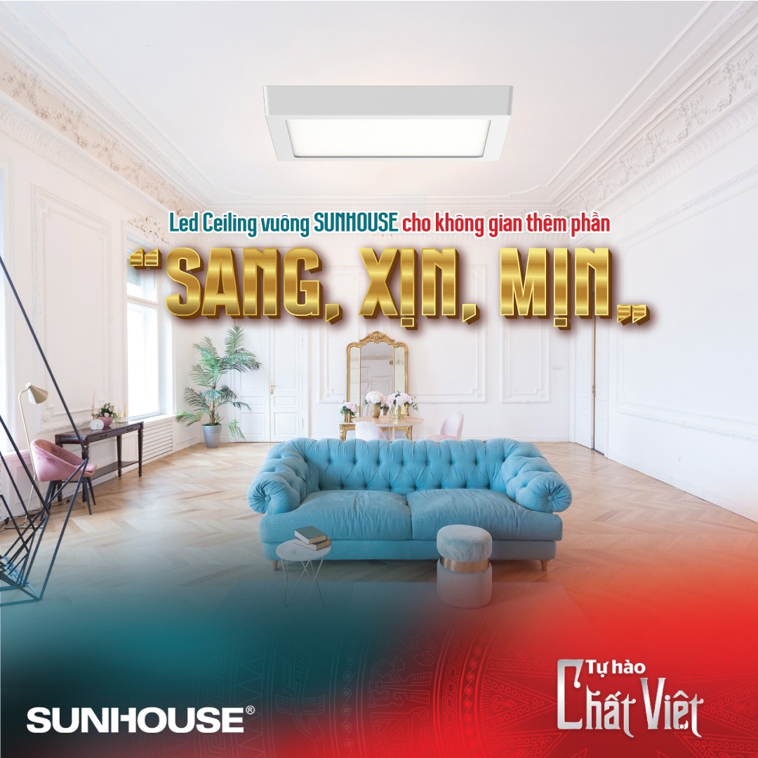 Đèn Led SUNHOUSE chiếu sáng cảm xúc bao gồm những loại đèn nào? 3