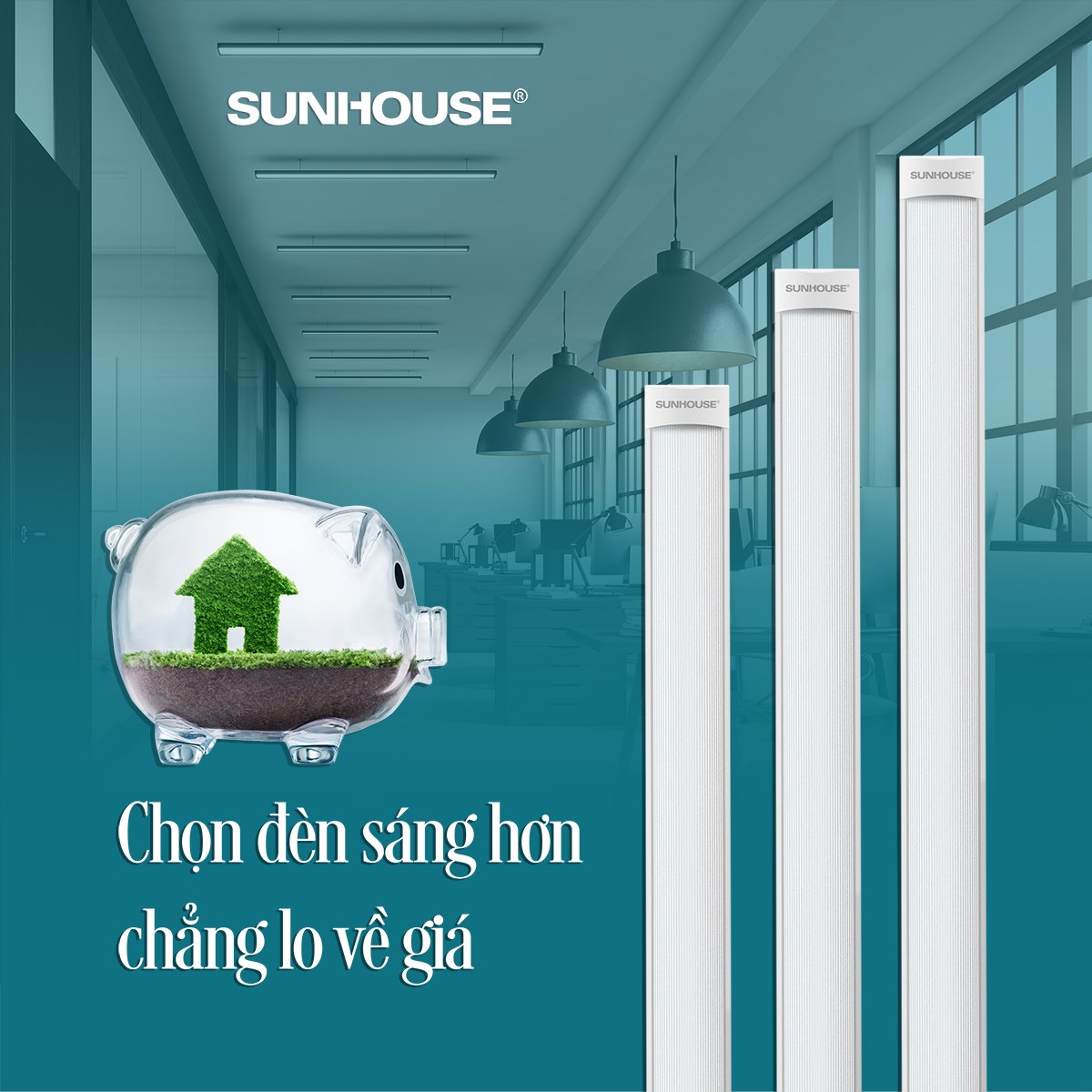Đèn Led SUNHOUSE chiếu sáng cảm xúc bao gồm những loại đèn nào? 5